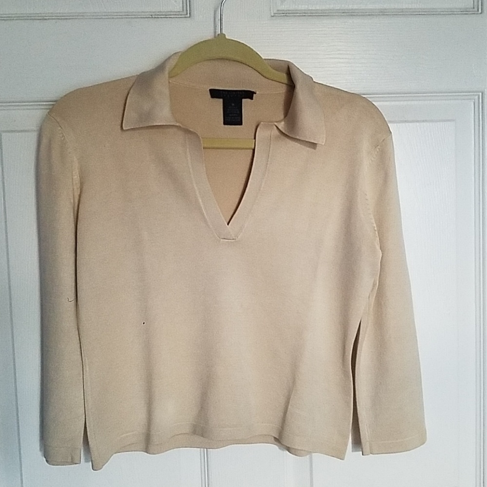 Beige Silk Shirt
